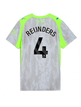 Billige Manchester City Tijjani Reijnders #4 Tredjedrakt Dame 2025-26 Kortermet